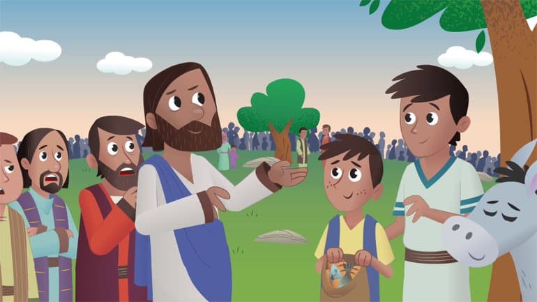 Le grand pique-nique - La Bible App pour les Enfants - Histoire 27